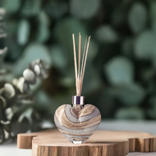 Heart Reed Diffuser - Smoked Meadows