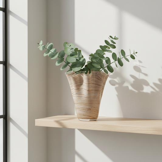 Handkerchief Vase 25cm - Natural Stone