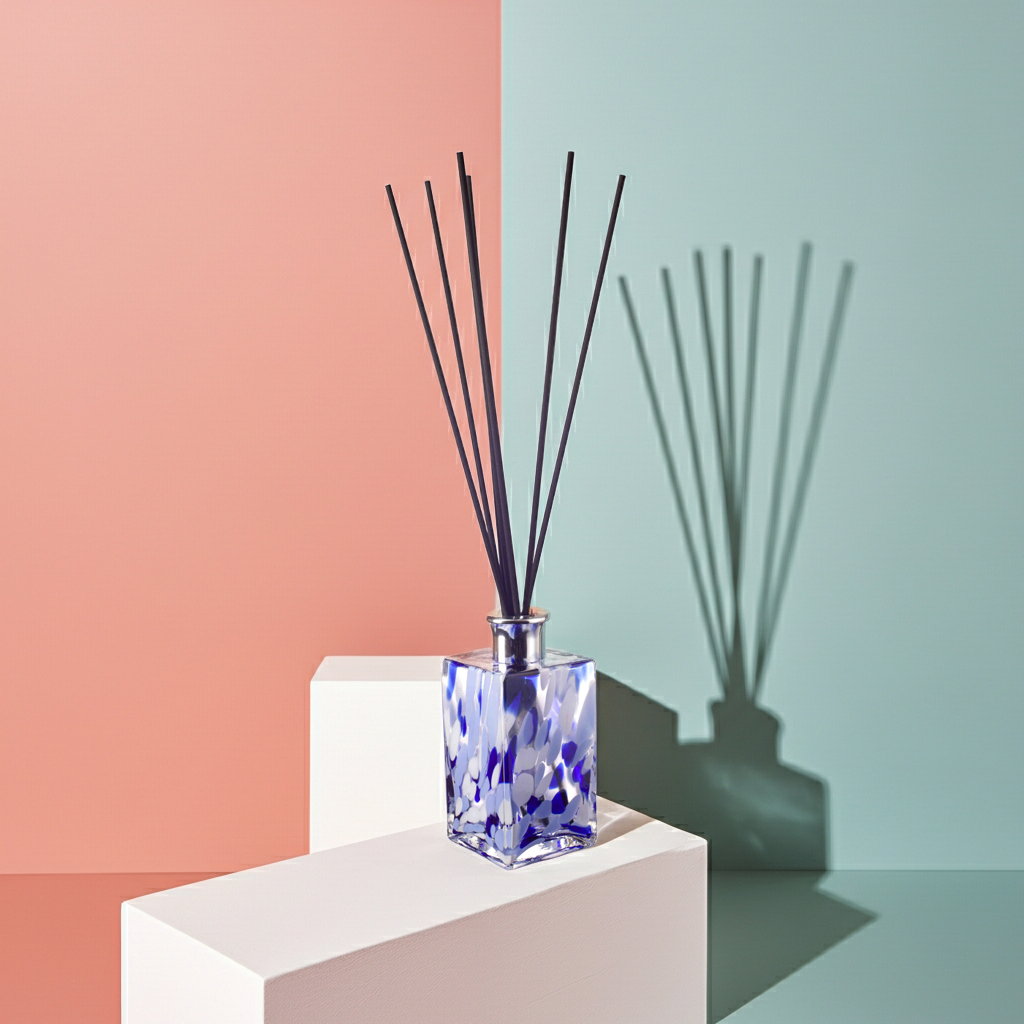 Rectangle Reed Diffuser - Blue and White