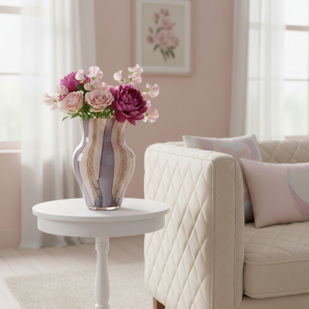Urn Vase Medium 20cm - Blushed Meadows