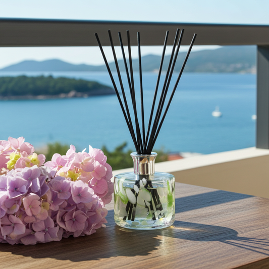 Cylinder Reed Diffuser - Green, Black and White