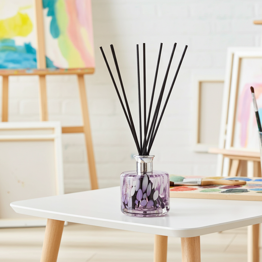 Cylinder Reed Diffuser - Purple, Black and White