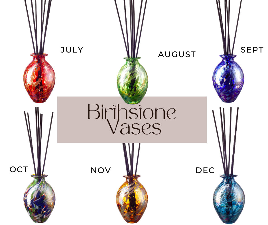 Bud Vase Reed Diffuser in Birthstone Colours