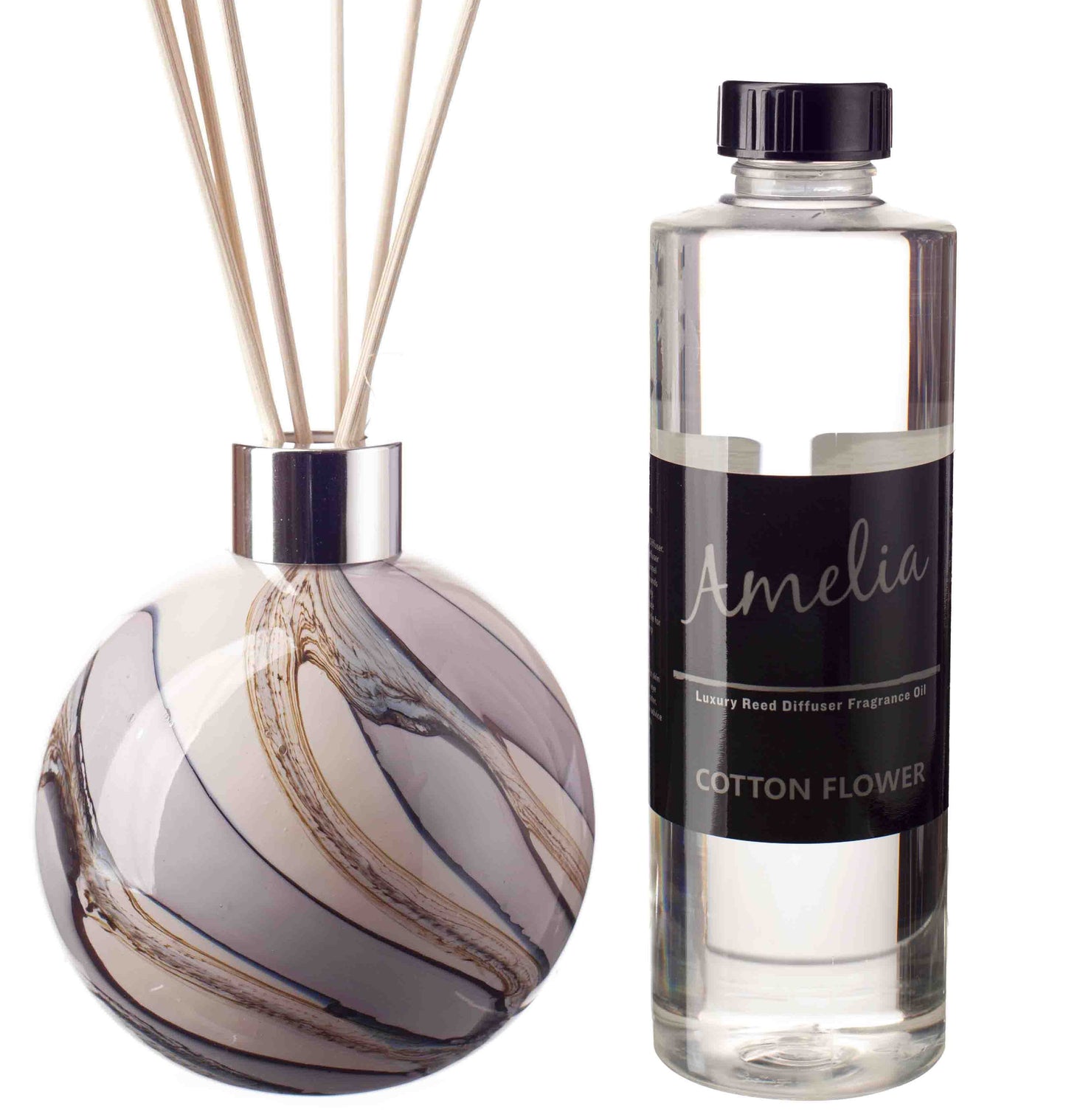 Large Sphere Reed Diffuser - Blushed Meadows