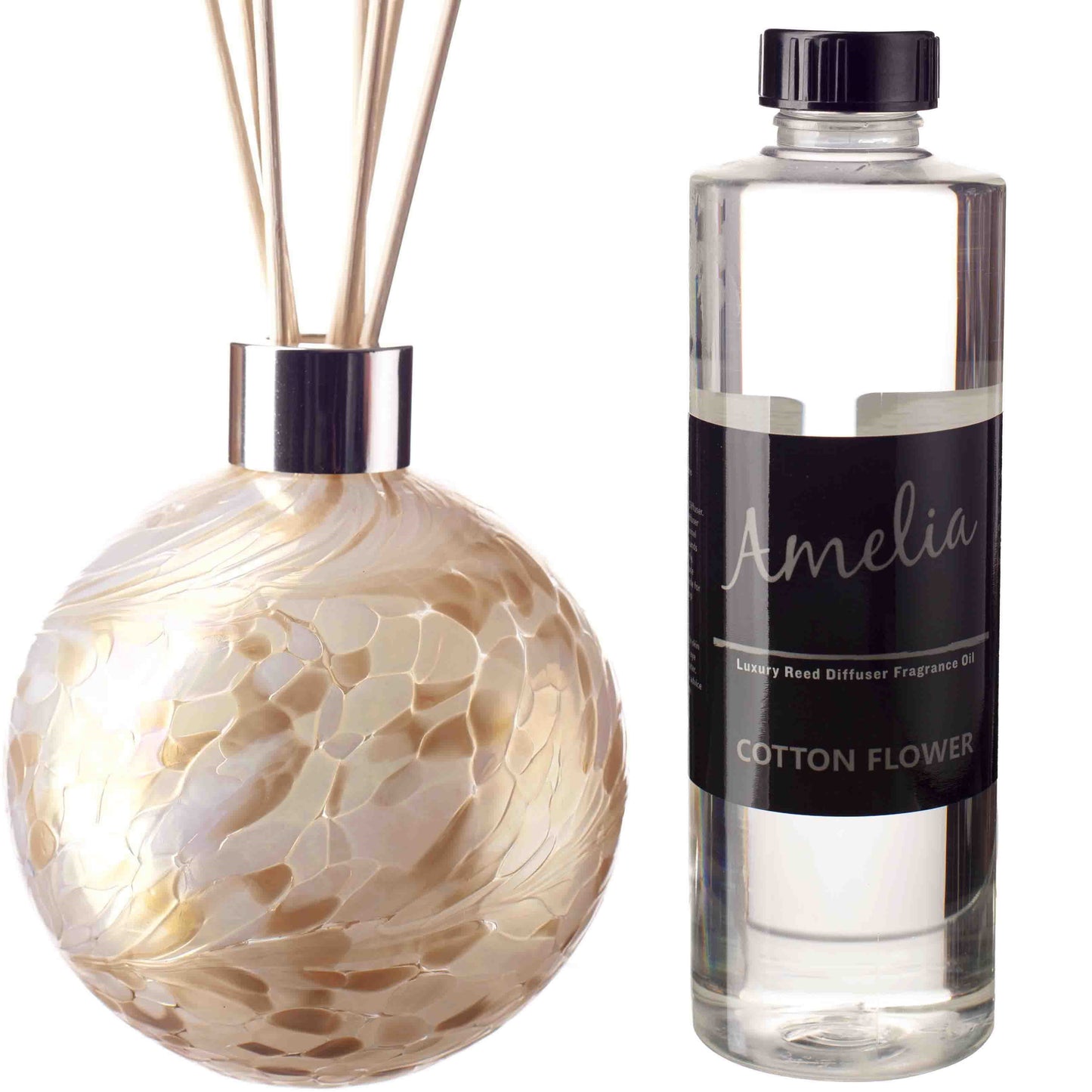 Sphere Reed Diffuser - Champagne and White
