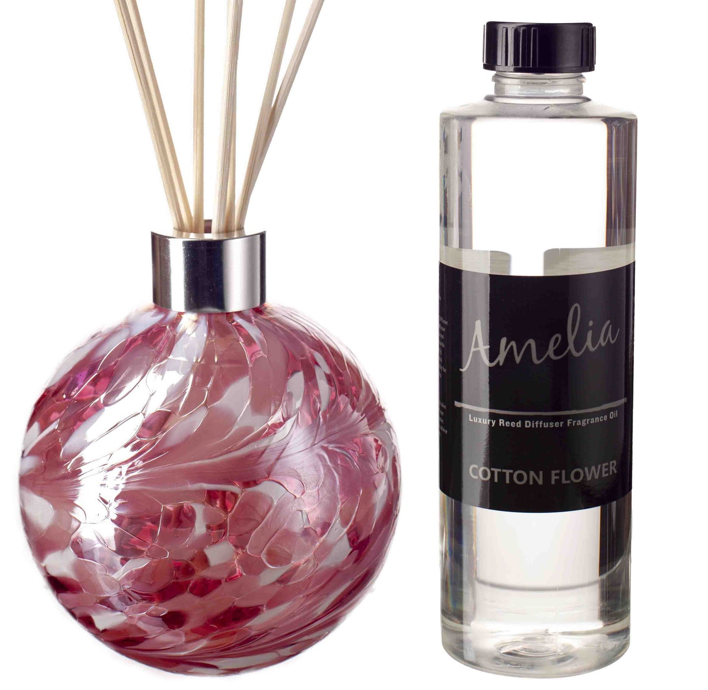 Sphere Reed Diffuser - Pink and White