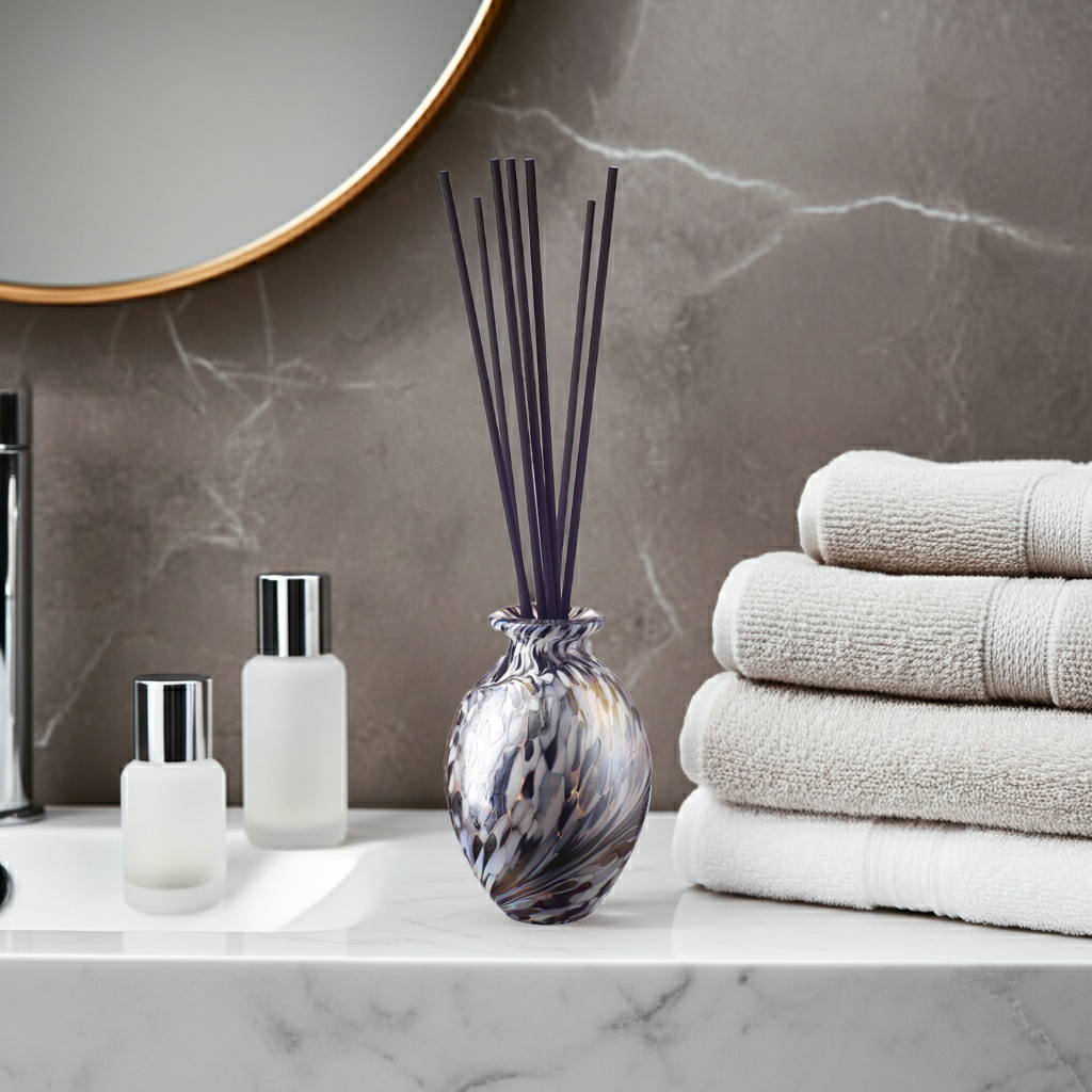 Bud Vase Reed Diffuser - Silver & White