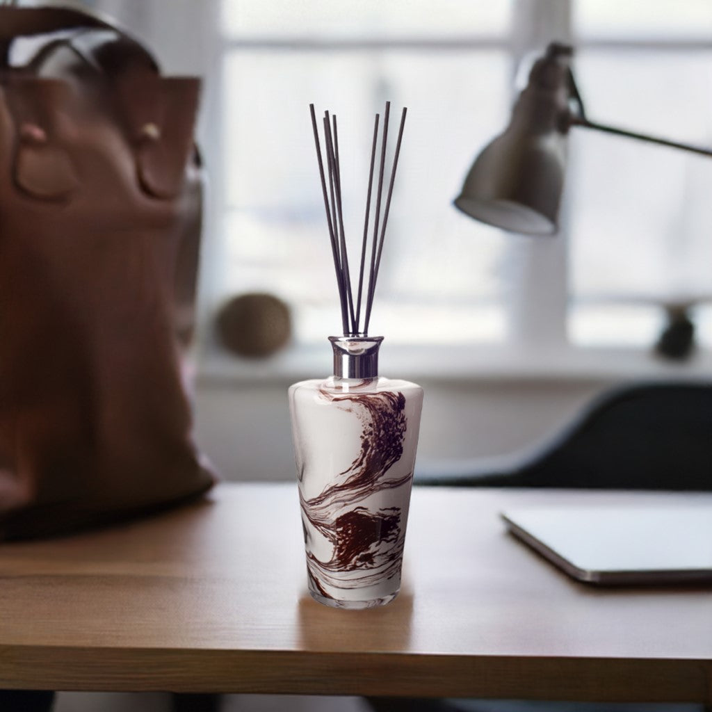 Large Conical Reed Diffuser - Carnelian Marble
