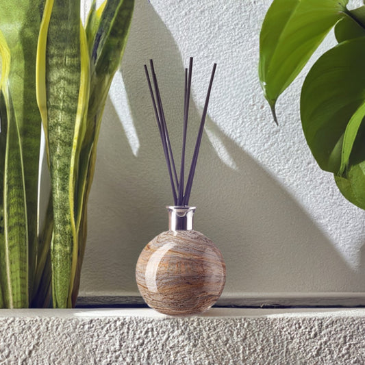 Large Sphere Reed Diffuser - Natural Stone