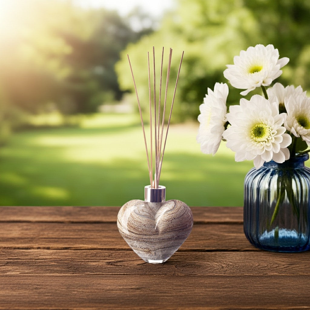 Heart Reed Diffuser - Natural Stone