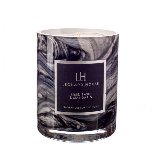 Lime, Basil & Mandarin Soy Wax Candle in Night Sky