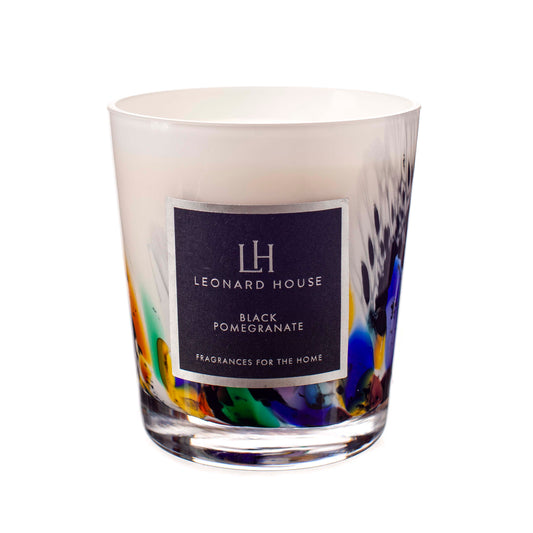 Black Pomegranate Soy Wax Candle in Colourfall