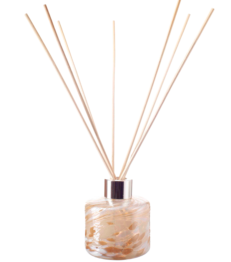 Small Cylinder Reed Diffuser - Champagne & White