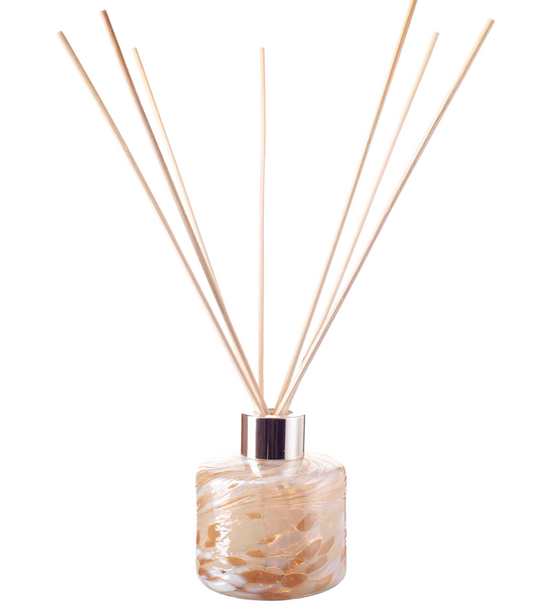 Small Cylinder Reed Diffuser - Champagne & White