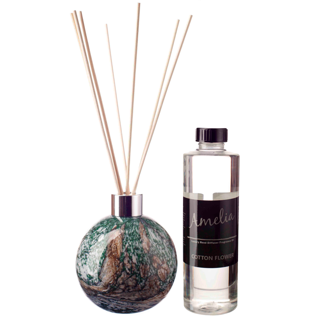 Sphere Reed Diffuser - Peacock Lustre