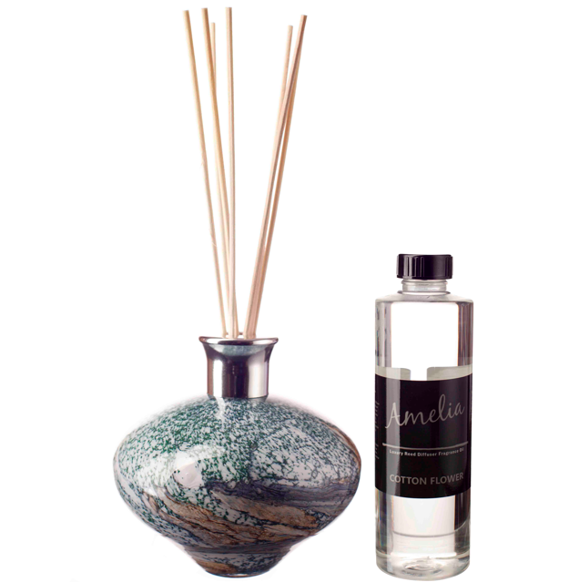 Oval Reed Diffuser - Peacock Lustre