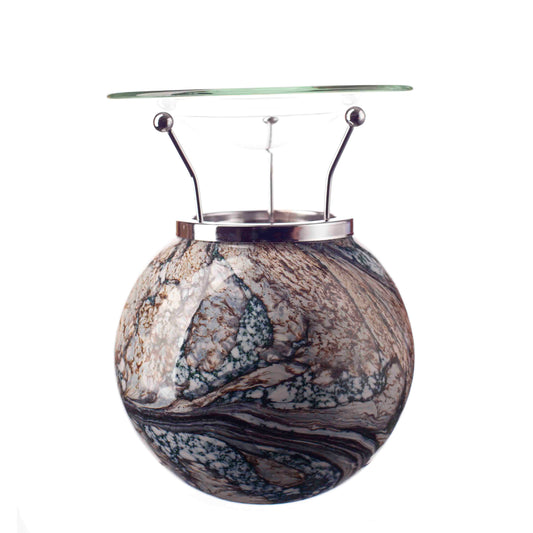 Tealight Wax Melt Burner - Peacock Lustre