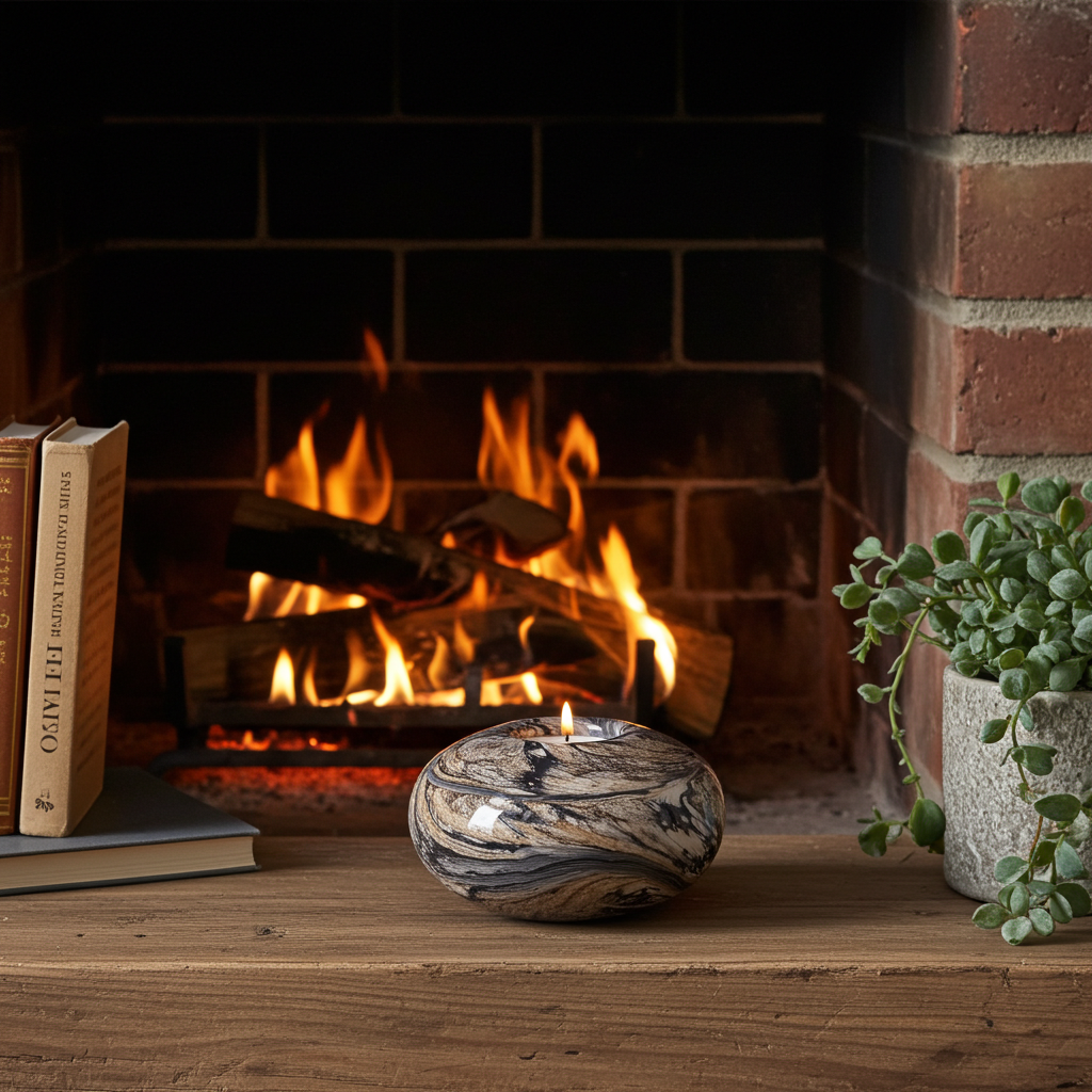 Oval Tealight Candle Holder