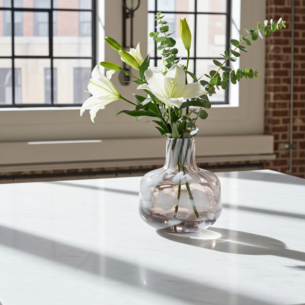 Wide Vase 19cm Tokio - Lunar Ash