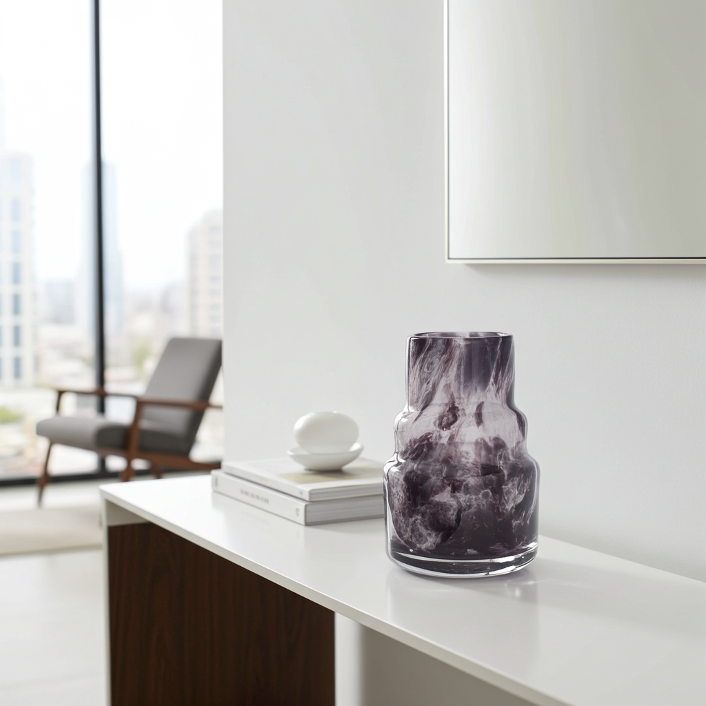 Small Vase 20cm Torch - Obsidian Noir