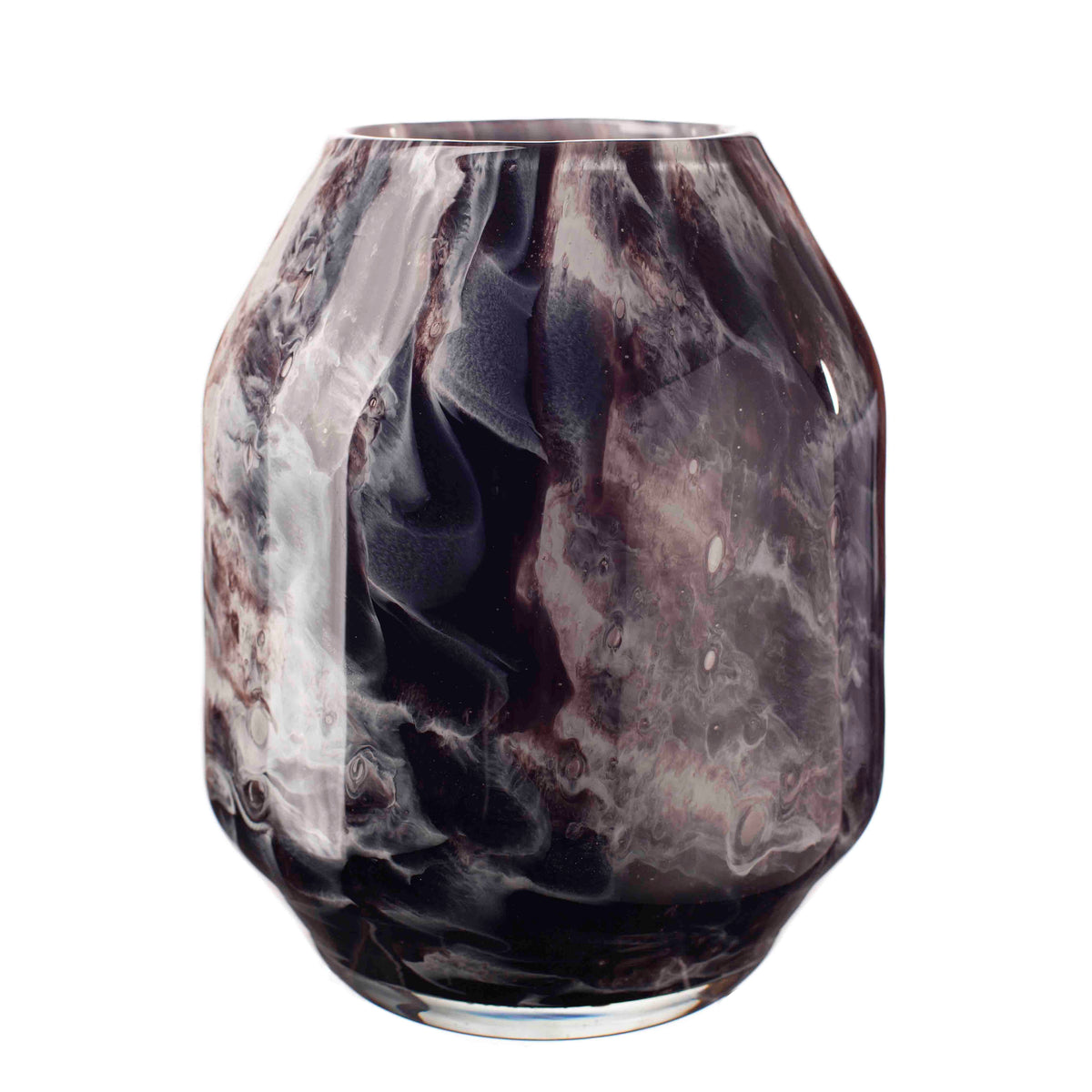 Small Vase 21cm Tunis - Obsidian Noir
