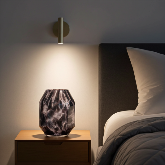 Small Vase 21cm Tunis - Obsidian Noir