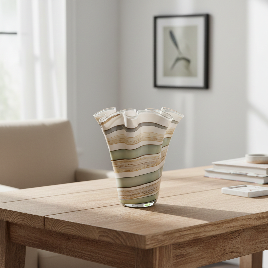 Handkerchief Vase 25cm - Smoked Meadows