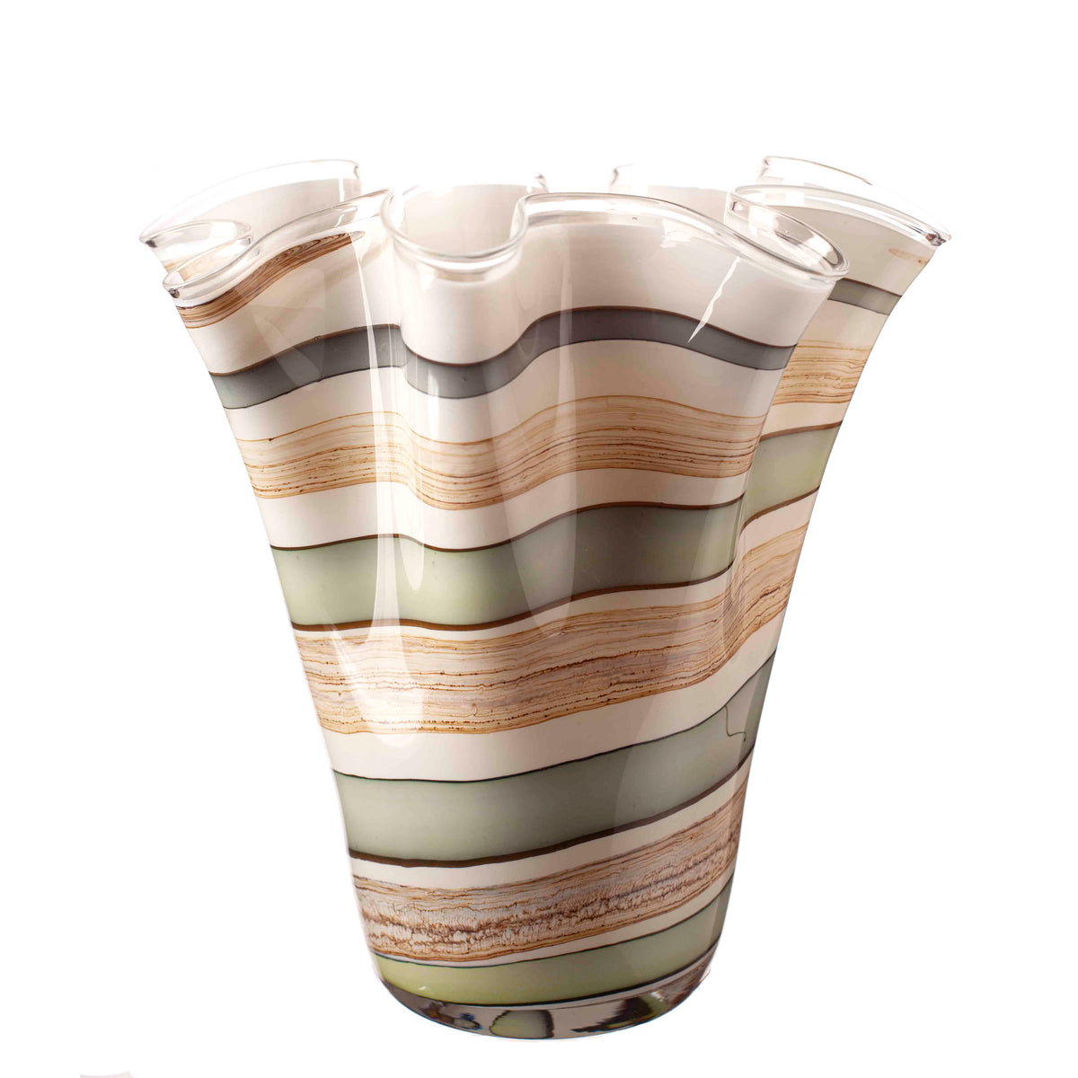 Handkerchief Vase 25cm - Smoked Meadows