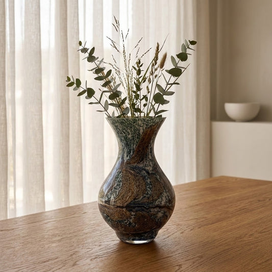 Posy Vase 25cm - Peacock Lustre