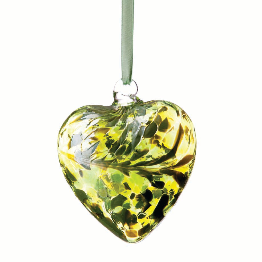 Birthstone Hanging Heart 8cm