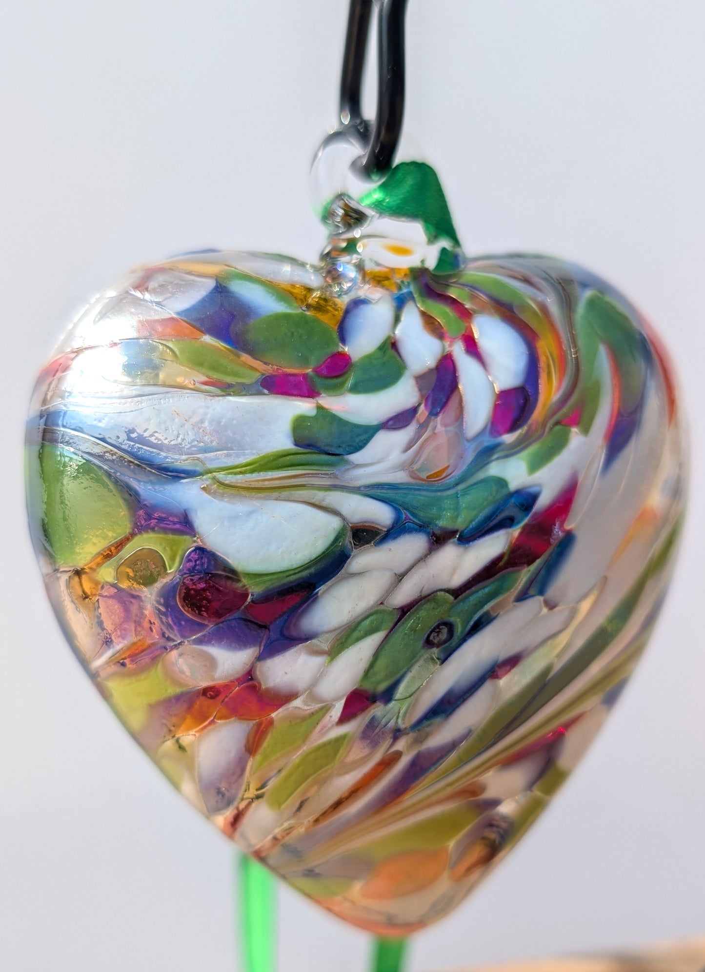 Birthstone Hanging Heart 8cm