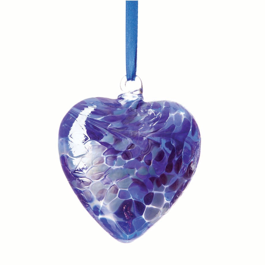 Birthstone Hanging Heart 8cm