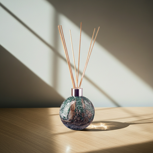 Sphere Reed Diffuser - Peacock Lustre