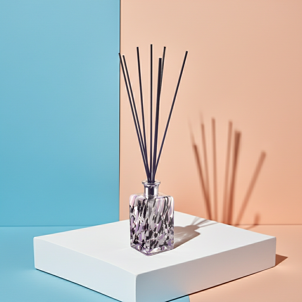 Rectangle Reed Diffuser - Purple, Black and White