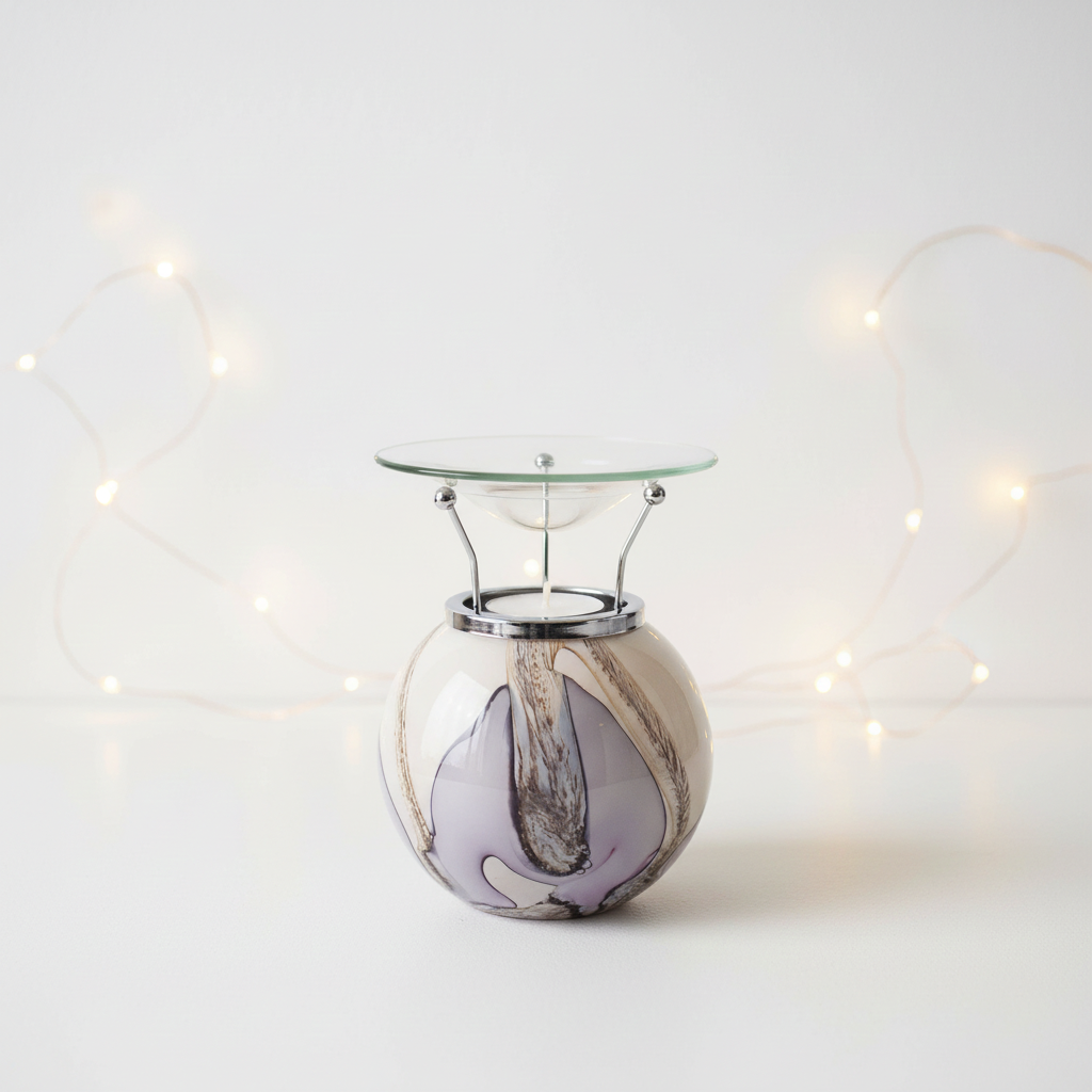 Tealight Wax Melt Burner - Blushed Meadows