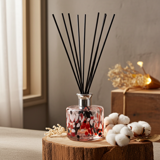 Cylinder Reed Diffuser - Red, Black and White