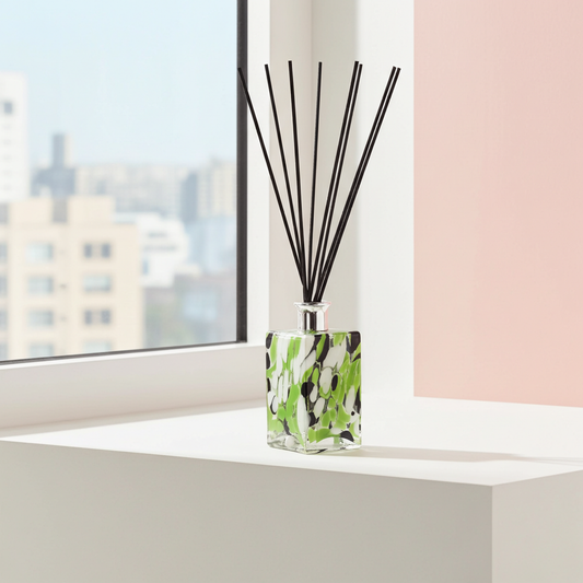 Rectangle Reed Diffuser - Green, Black and White