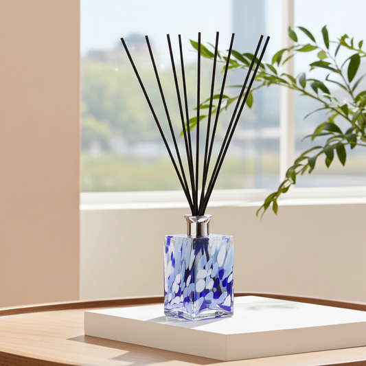 Rectangle Reed Diffuser - Blue and White