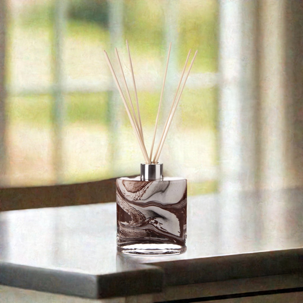 Small Ellipse Reed Diffuser - Carnelian Marble